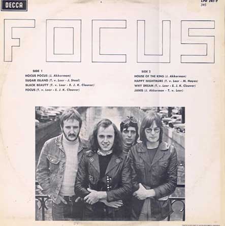 In And Out Of Focus - Back cover